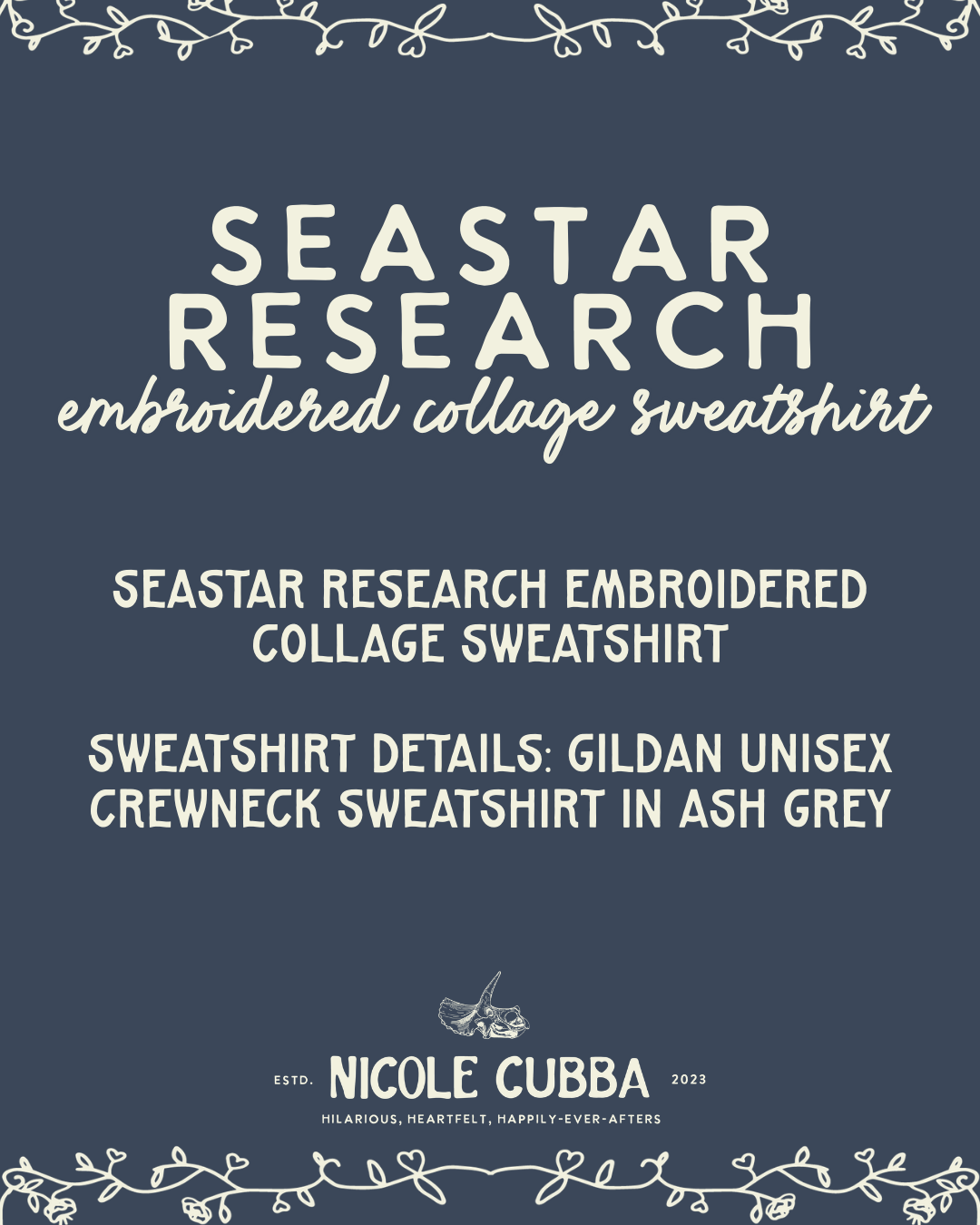 SeaStar Research Embroidered Sweatshirt